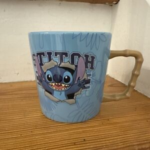 Disney Parks Stitch Blue Mug Lilo & Stitch Ceramic Mug 14oz Cup Disney Parks